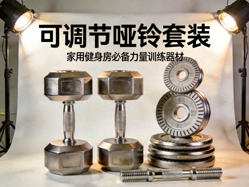 可调节哑铃套装，家用健身房必备力量训练器材